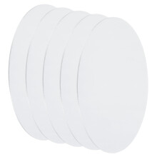 sourcing map 5Pcs Aluminum Disc, 6"(150mm) Diameter 0.04"(1mm) Thickness Round Aluminum Sheets 1060 Aluminum Circle Plates for Metal Stamping