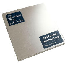 Stainless Steel Sheet Plate 0.9mm Thick Brushed Finish 430 Grade All Sizes (600mm x 900mm)