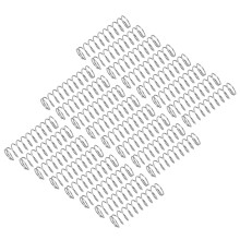 sourcing map 25Pcs Compression Spring, 304 Stainless Steel 5mm OD 0.4mm Wire 20mm Length Mechanical Spring for Shop Home Repair Project, Silver Tone
