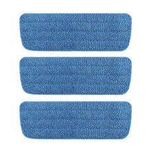 Mop Heads Replacement - ShiningUU 3-Pack Blue Spray Mop Refills | Compatible with Addis Spray Flat Mop