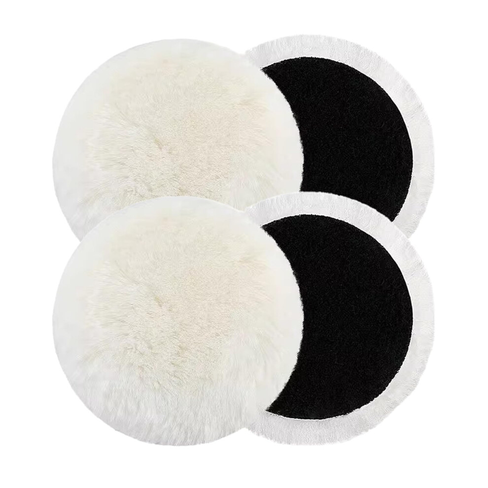 4 Pcs Polishing Pads For Drill 5 Inch Soft Wool Polishing Buffing Pad 125Mm Car Polishers And Buffers And Da Dual Action Polisher For Car Furniture 5051226637964