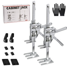 USOR Labor Saving Arm 2 Pack, Adjustable Hand Lifting Jack and Furniture Lifter Tool, Heavy Duty Arm Jack with 440 lb Capacity for Cabinets, Drywall,