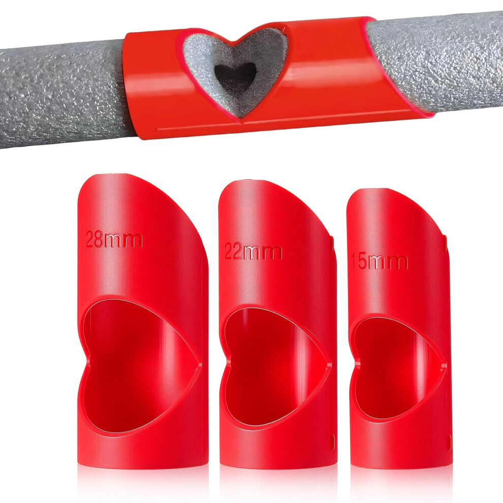 Pipe Lagging Insulation Foam Cutter Tool Â 3Pcs Foam Cutting Tool For 15Mm 22Mm 28Mm, Durable Hard Plastic Mitre Tool For 45 Angle Cuts & Plumbing I 94578225