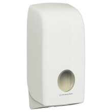 Aquarius Folded Toilet Tissue Dispenser 6946 - 1 x White Single Sheet Toilet Paper Dispenser