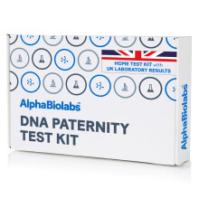 AlphaBiolabs DNA Paternity Test Kit - 100% Accurate - UK Laboratory - Up to 25 Loci - Fast Next Day Results