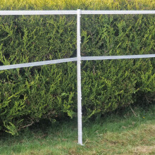 Doblit 156cm Poly Post Extra Tall 5FT Plastic Fencing Stake | Reinforced Mobile Electric Fence Poles Ideal for Horse Paddocks Equestrian (White, Pack