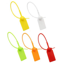 100 Pcs Plastic Cable Tie Labels - Security Tamper Tags, Pull for Clothing, Shoes, Handbags, Luggage & Logistics