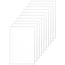QWORK 10 Pieces Acrylic Sheet, Clear Perspex Sheet, 13x18cm / 5 * 7 Inch, For Picture Frame, Display Projects, Painting