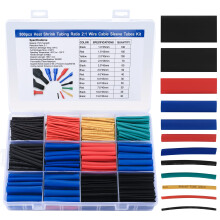 800 Pcs Heat Shrink Tubing Kit, Shrink Wiring Wrap Tube Tubing Assortment KIt, Electrical Insulation Cable Sleeve Heat Shrink Tubing, Ratio 2:1-5 Col