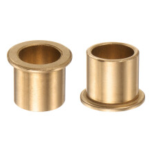 sourcing map 2pcs Flange Bearing Sleeve 16mm Bore 20mm OD 20mm Length 2mm Flange Thickness Bronze Bushing Self Lubricating Bushings Sleeve for Indust