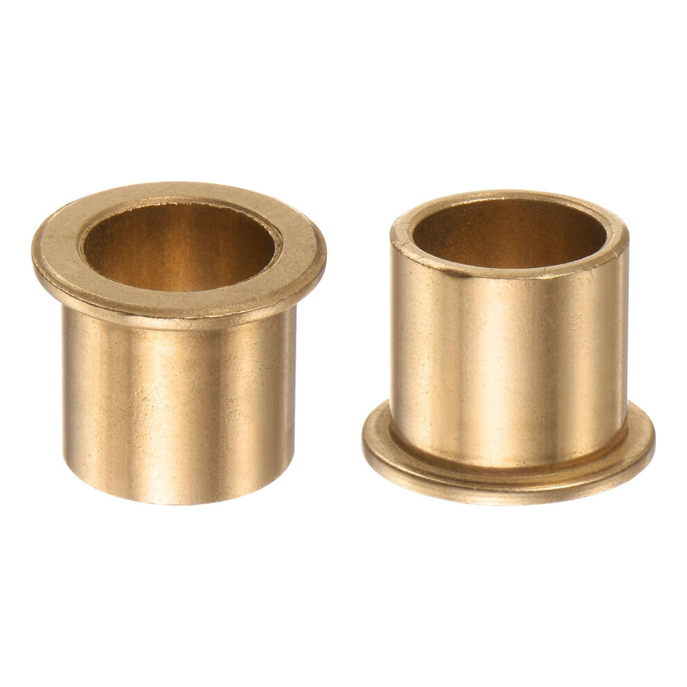 Photos - Other Hand Tools sourcing map 2pcs Flange Bearing Sleeve 16mm Bore 20mm OD 20mm Length 2mm Flange Thickness Bronze Bushing Self Lubricating B