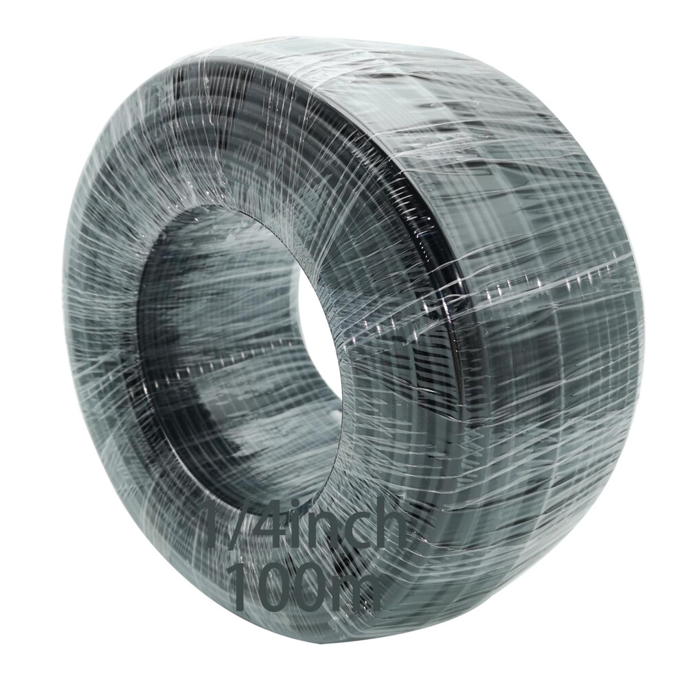 Ro Tubing, Cesfonjer 1/4" Supply Pipe Tube, 100 Metres 6.3Mm Diameter Tube For Refrigerator And Ice Maker, Ro Water Systems (Black) 54553118