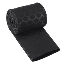 Unifizz Heat Shrink Wrap Tubing for Fishing Rod Grips Handle 40mm Dia 63mm Flat Width 2:1 Ratio Shrinkable Tube Cable Sleeve 3.3ft - Black