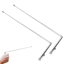Nuqin 2 Packs Dowsing Rods, Copper for Water Detection, Adjustable, Spiritual Use, Ghost Hunting Equipment (Silver)
