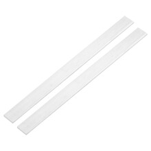 sourcing map Square Aluminum Flat Bar, 2Pcs 3/32" Thickness 1" Width 12" Length Square 6063 Aluminum Flat Plate, 2 x 25 x 305mm Solid Mill Stock
