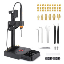 Vertical Heat Set Insert Tool, Mintion Thread Insert Press Machine, Melting Tool Thread Inserts, Melting Aid 90 W Soldering Iron, 30 Pieces Thread In
