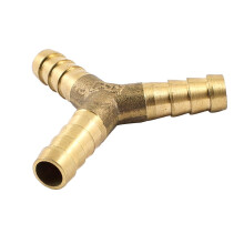 TA-VIGOR 8mm Brass Y Barb Splicer Connector, 3-Way Fuel Hose Barbed Splitter Fitting for Water, Fuel, Gas, Air and Oil Lines