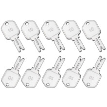 Construction Ignition Keys, 10Pcs 166 Forklift Key Hyster Heavy Equipment Keys for Clark Yale Hyster Komatsu Crown