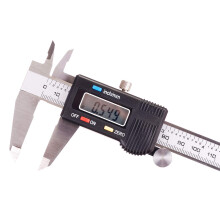 AKORD 150mm (6 Inch) High Precision Steel Electronic Digital Caliper Vernier Gauge with Large LCD Screen Micrometer + Hard Packing Case
