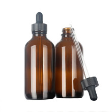 Magic Season Boston Round Glass Bottles (Amber / 120 ml with Droppers / 2 Pcs)