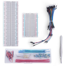 Breadboard Jumper Wires Kit 1PCS 830 & 1PCS 400 tie-Points 65 Pcs Flexible Breadboard Jumper Wires 140pcs 2-125 mm U-Shape JumperWires +1Pcs Tweezer