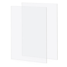 2 Pack Clear Plexiglass 42 x 29 cm Plastic Acrylic Sheet 2mm Thick, Clear Acrylic Sheet A3 Transparent Plastic Sheet Plexiglass Panels for Househld D