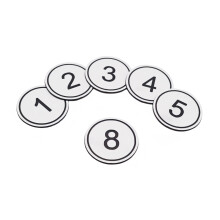 NanTun Plastic Table Number Storage Locker Cabinet Numbers Pubs Restaurants Clubs Tags 300 Pieces - White - 1 to 300
