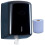 Phoenix Black Wall Mounted Paper Towel Dispenser with a Centrefeed Blue Roll 1