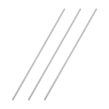 sourcing map 5mmx300mm 304 Stainless Steel Solid Round Rod for DIY Crafts - 3pcs
