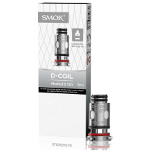SMOK D-Coil Replacement Coils, Meshed 0.15 Ohm, Sub Ohm Coil, Ideal for DTL, 55W-65W, Leak-Resistant, Works With X-Priv Plus, X-Priv Solo, 2mL Capaci