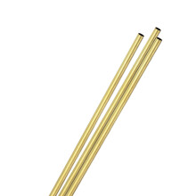 M METERXITY 3-Pack 300mm Brass Round Tube, 4mm OD 0.2mm Wall Thickness H65 Brass Seamless Tubing for Construction/Machining/DIY Crafting, Metal Strai