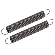 TA-VIGOR 2Pcs Extension Compressed Spring,1mm Wire Diameter, 10mm Outer Dia, 80mm Free Length Steel Dual Hook Tension Spring for DIY Repair, Mechanic