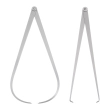 sourcing map 2pcs Firm Joint Inside/Outside Caliper 500mm 20 Inch Tool Steel Firm Friction Joint Internal Measurement Tool for Carving Shaping Modeli