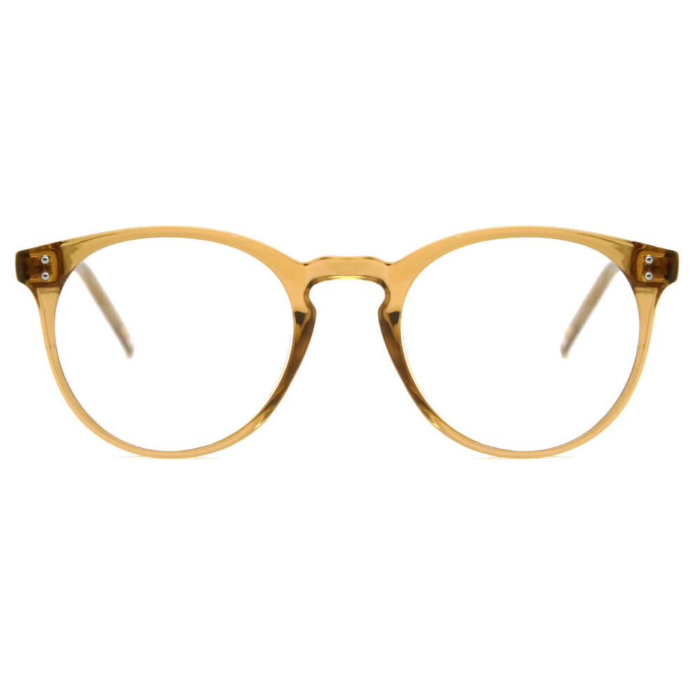 Smartbuy Collection Brown Full Rim Oval Transparent Chade Cp123e Unisex Eyeglasses
