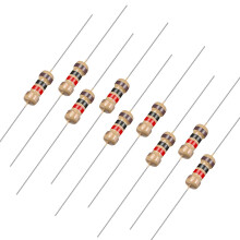 sourcing map 200Pcs 1K Ohm Resistor, 1/4W 5% Tolerance Carbon Film Resistors, 4 Bands for DIY Electronic Projects and Experiments