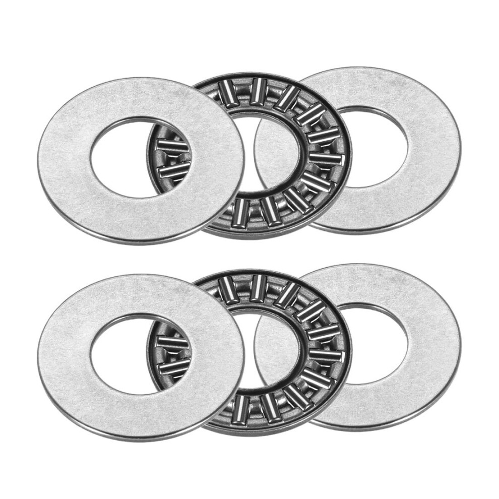 Sourcing Map Axk1226+2As Needle Roller Thrust Bearings With 2 Washers, 12Mm Inner Diameter, 26Mm Od, 2Mm Of Thickness, Gcr15 Hardness 2 Pcs 55461658