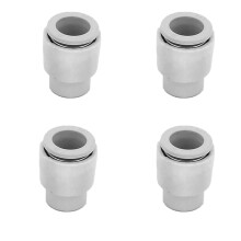 4Pcs One-Touch Fitting, 12mm Professional Push Fit Female End Cap for Air Pipe Water