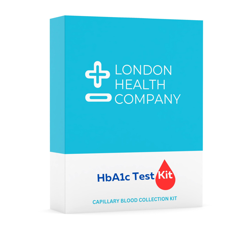 London Health Company Long Term Diabetes Test | Check Your Hba1c Levels | At-Home Blood Collection Kit | Fast Laboratory Results In 24 Hours