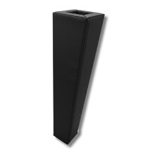 Safety-Pads PVC Foam Padding Square Protective Post Protectors - All Post Sizes (Black, 13cm x 13cm x 100cm)