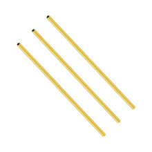 LAVMHAB Round Brass Tube 2.5mm OD x 0.3mm Wall Thickness x 200mm Length, Seamless Round Brass Pipes Tubing for DIY Craft (3 Pcs)