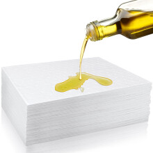 20Pcs Universal Absorbent Mat 25 x 33cm Oil Water Absorbent Pads Spill Pads General Purpose Absorbent Sheets Rapid Absorption for Oil Water-Based Liq