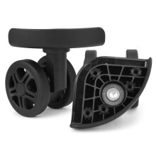Volein 1 Pair Luggage Wheels Replacement Wear Resistant Suitcase Replacement Wheels Spare Suitcase Casters with 5 Screw Holes(V-198B)