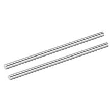 sourcing map 2Pcs 304 Stainless Steel Rods, 11mm x 356mm Metal Solid Shaft Round Rod Lathe Bar Stock for Model Plane Cars Ship DIY Craft Metal Workin