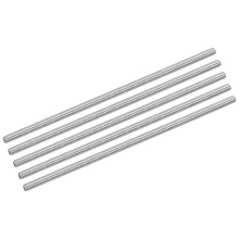 sourcing map 10Pcs M3 x 90mm Fully Threaded Rod 304 Stainless Steel Right Hand Threads Bar Studs for Anchors Bolts, Clamps, Hangers and U-Bolts, M3-0