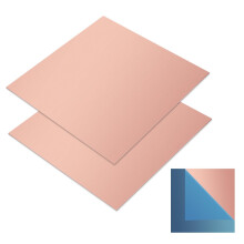 2 Pack 99.9% Pure Copper Sheet Plates,150 x 150 x 0.5mm,Thick Copper Metal Sheets for DIY Projects,Jewellery,Crafts & Repairs