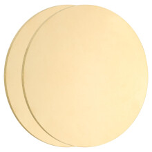 Sourcing Map 2Pcs H62 Brass Round Plates, 1.97" Dia x 0.08" Thick, DIY Crafts & Metal Stamping