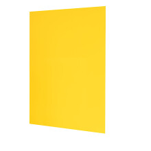 10 Pcs A4 Opaque Rigid Plastic Sheets - 0.5mm Thick Textured Yellow PVC, 297x210mm for Craft, Laser Cutting, Office Signage