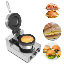 LIROPAU UFO Burger Machine, Commercial Electric Burger Waffle Make, 50C - 300C Temperature Control, 0-5 Minutes Time Setting for Commercial Home Us