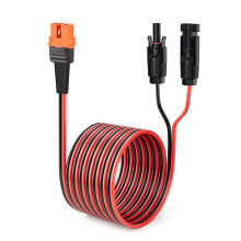 ELFCULB 12AWG 75FT Solar to XT60i Charging Cable Solar Connector to XT60i Adapter Cable for Solar Panel to Portable Power Station (22.9M)