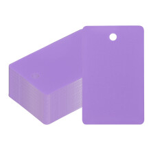 PATIKIL Plastic Shipping Tags with Wire, 100 Pcs 53 x 33 mm Waterproof Blank Labels Hang Tag with String for Outdoor Luggage Product Identification P
